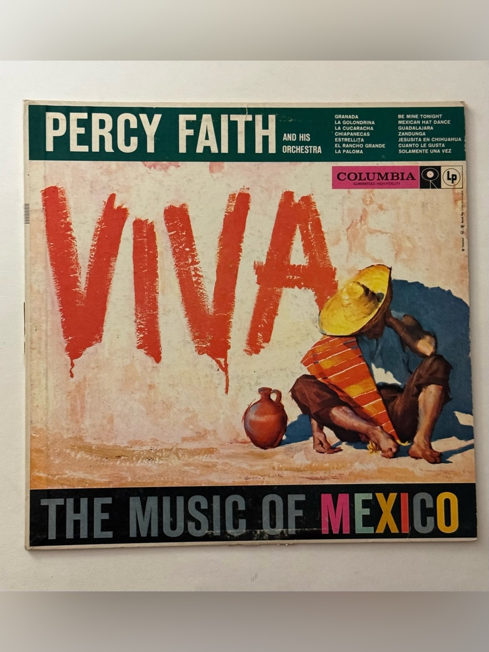 VINTAGE VINYL LP PERCY FAITH AND HIS ORCHESTRA - VIVA! THE MUSIC OF MEXICO